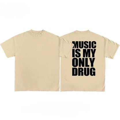 *NEW* Music Is My Only Drug Oversized Graphic T-shirt