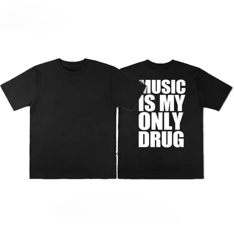*NEW* Music Is My Only Drug Oversized Graphic T-shirt