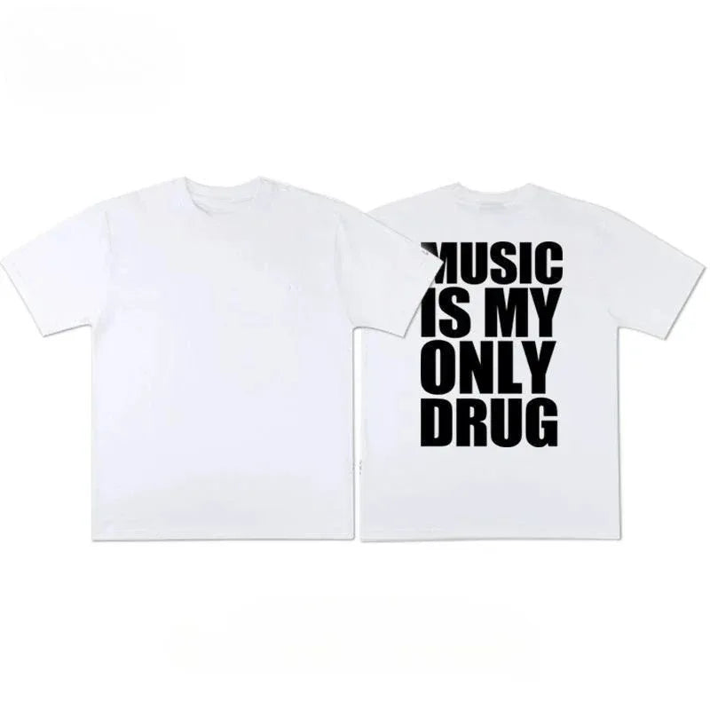 *NEW* Music Is My Only Drug Oversized Graphic T-shirt