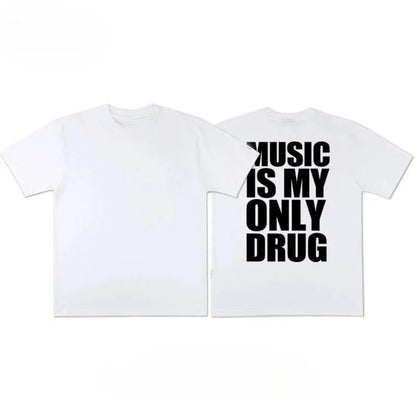 *NEW* Music Is My Only Drug Oversized Graphic T-shirt